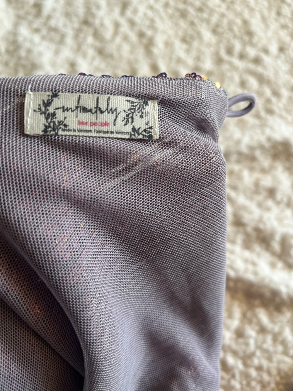 Free People Lavender Sequin Mini Dress - Picture 6 of 6